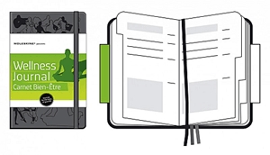 Moleskine Wellness napló (nagy méretű, keménytáblás)
