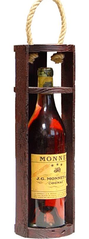 Világosbarna színű új fából készült szimpla borosüveg tartó - nyitott