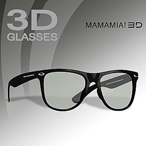 3D polarizált szemüveg - Mamma Mia - fekete