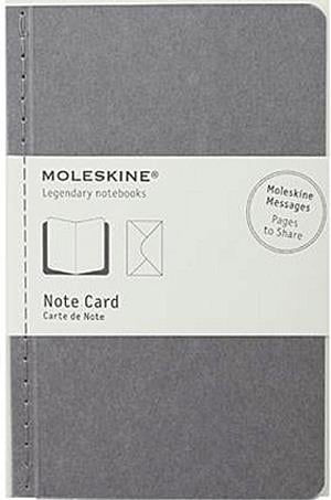 Moleskine jegyzet-kártya (nagy méretű, világosszürke)