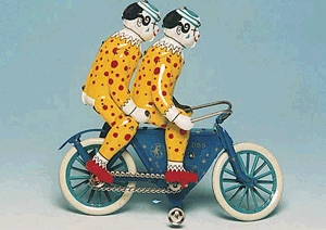Retro lemezjáték - Biciklis bohóc páros