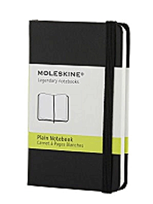Moleskine jegyzetfüzet (sima, extra kicsi, keménytáblás, fekete)