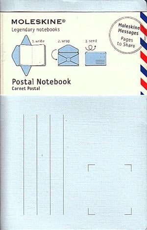Moleskine postai levelezőlap (kis méretű, írisz kék, 10 db/csomag)