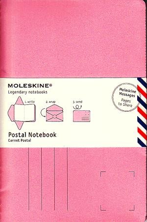 Moleskine postai levelezőlap (nagy méretű, pink, 10 db/csomag)
