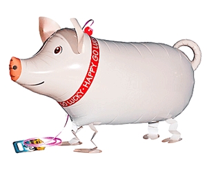 Sétáló lufi - malac