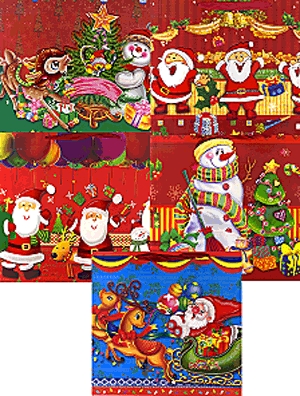 Dísztáska - karácsonyi (420x300)