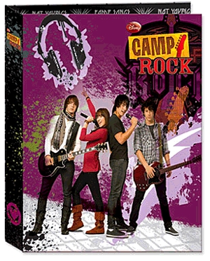 Camp Rock gyűrűskönyv, B/4 (lila)