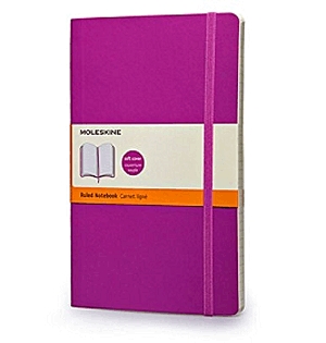 Moleskine jegyzetfüzet (vonalas, kis méretű, puhatáblás, sötét pink)
