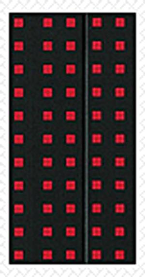 Quadro - Black on Red notesz (B6.5, vonalas)