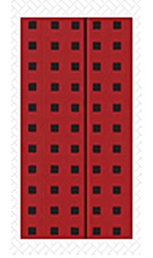 Quadro - Red on Black (B6.5, vonalas)