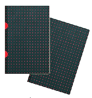 Cahier Circulo - Black on Red notesz (2 db, B7, sima)