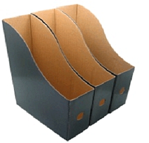 Irattartó papucs (3 rekeszes, fekete)