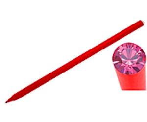 Piros Swarovski kristállyal díszített ceruza (209 Rose)