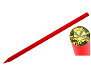 Piros Swarovski kristállyal díszített ceruza (385 Lime)