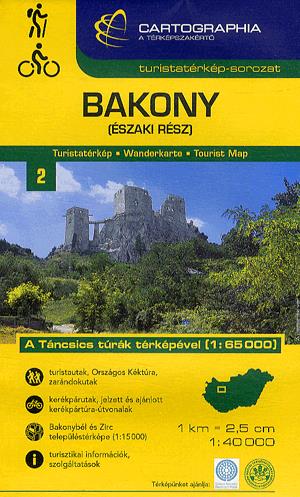 Bakony (északi rész) 1 : 40 000 - Turistatérkép