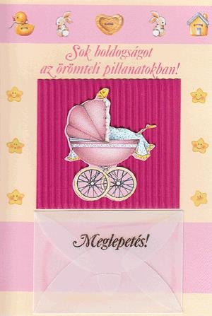 Baba gratuláció képeslap - lány 05602476