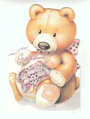 Baba gratuláció képeslap - lány 05600755