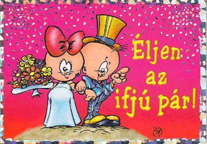 Humoros esküvői képeslap 05600182