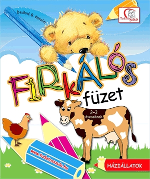 Firkálós füzet 2-3 éveseknek - Háziállatok