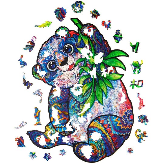 Játékos panda - Fa puzzle
