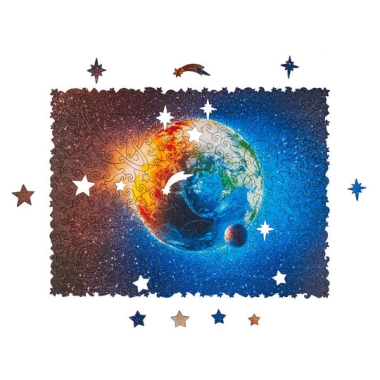 A Föld bolygó - Fa puzzle
