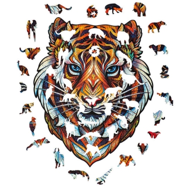 Barátságos tigris - Fa puzzle
