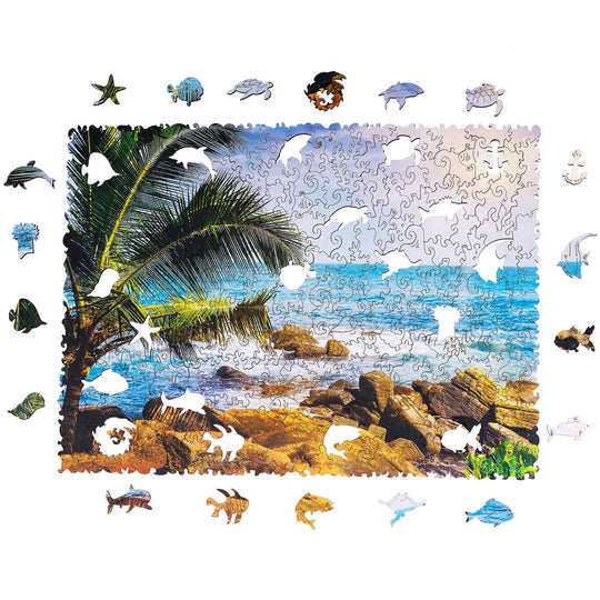 Trópusi tengerpart  - Fa puzzle