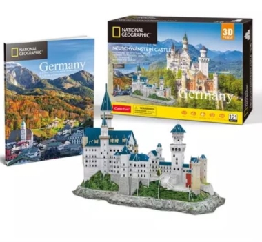 Németország, Neuschwanstein Kastély - 3D puzzle