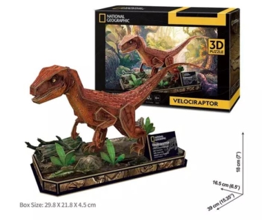 Velociraptor 3D puzzle