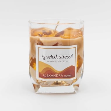 Ég veled, stressz! Whiskey gyertya