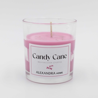 Candy Cane mályvacukor gyertya
