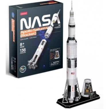 NASA- Apollo Saturn V űrrakéta - 3D puzzle