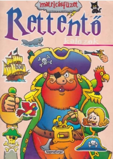 Rettentő matricás füzet